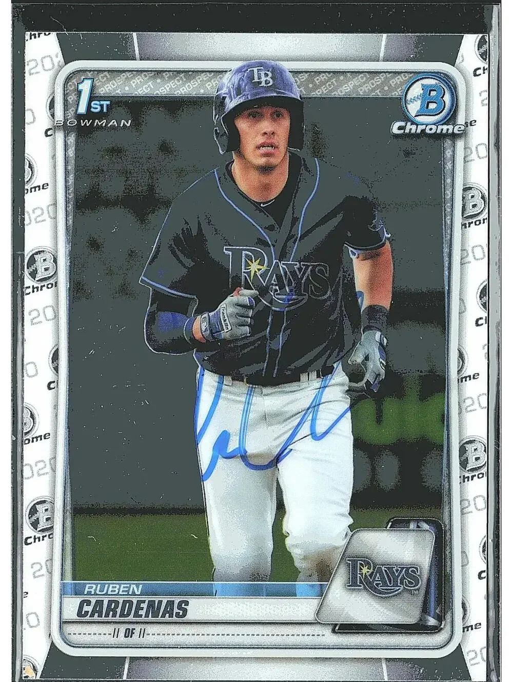 2020 Bowman #BCP-23 Ruben Cardenas Chrome Prospects HAND SIGNED